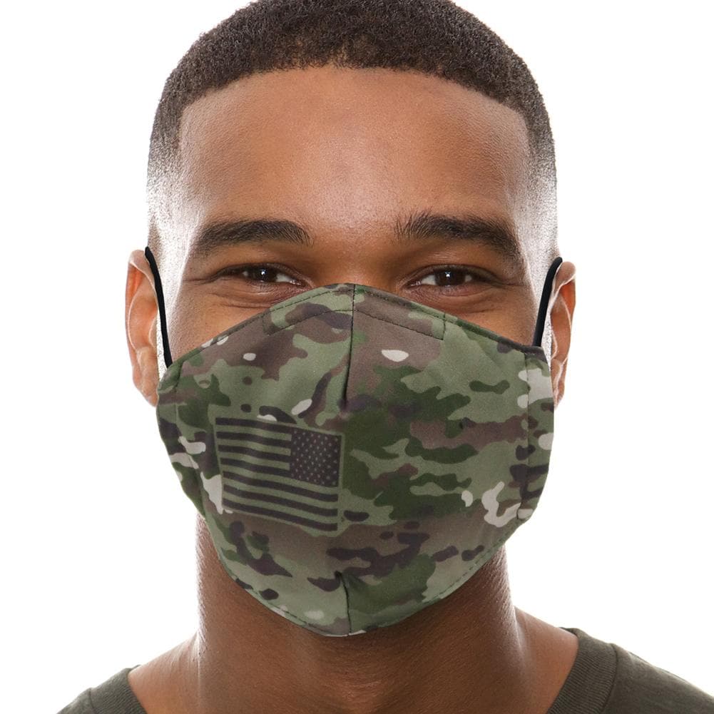 Camo Tactical Flag Face Mask-Single Or 3 Pack