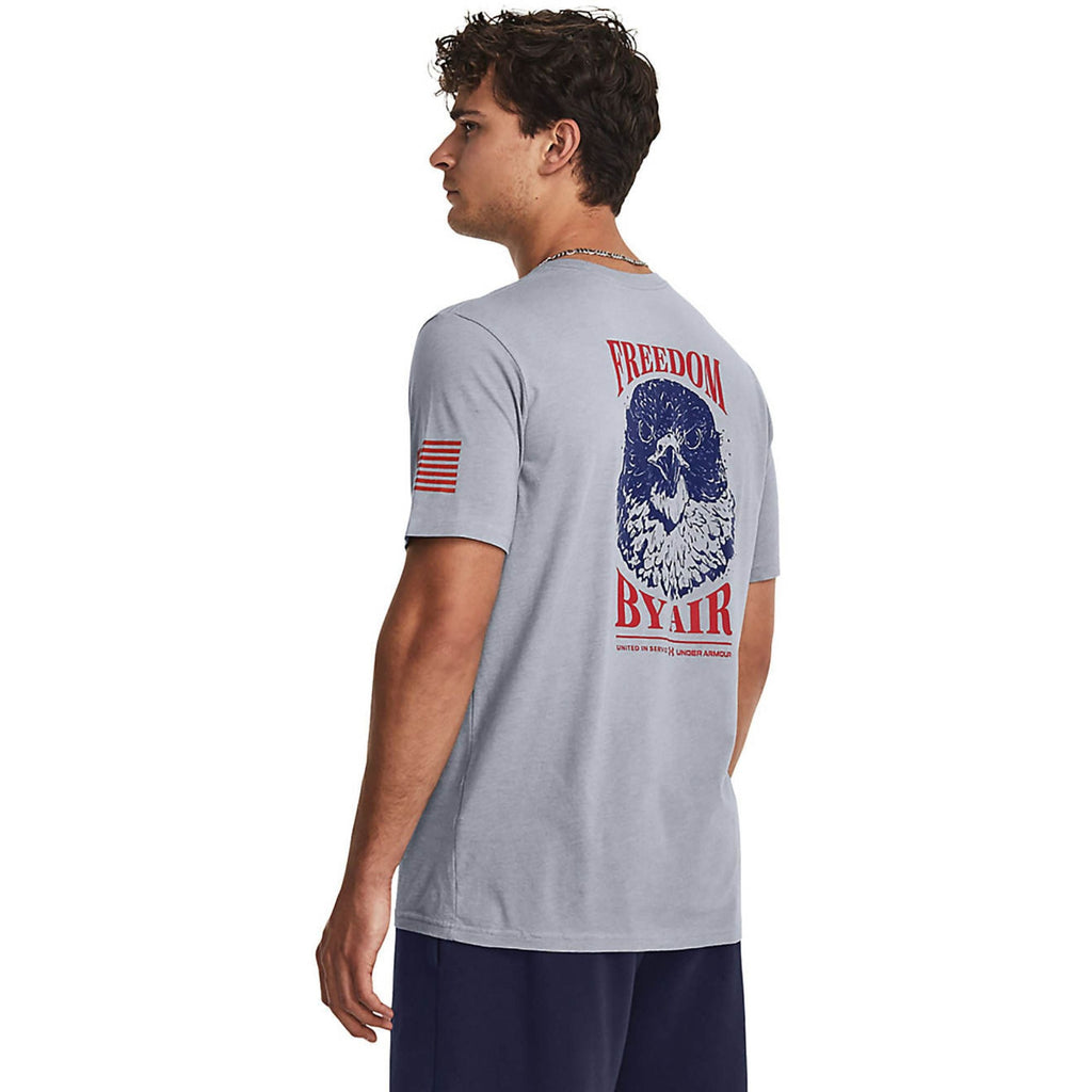 Under Armour Freedom By Air T-Shirt (Steel/Red)