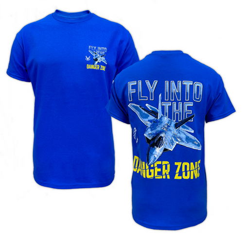 Air Force Fly Into The Danger Zone T-Shirt (Royal)