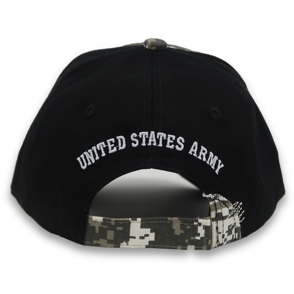 Army Star Distressed Camo Front Hat