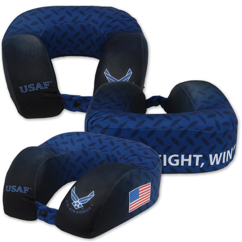 Air Force Fly Fight Win Neck Pillow (royal/black)