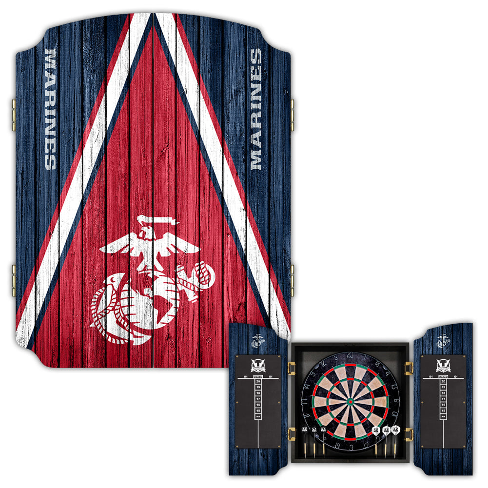 US Marine Corps Dartboard Cabinet