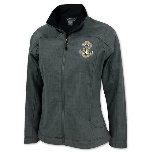 Navy Anchor Ladies Paragon Softshell Jacket (Charcoal)