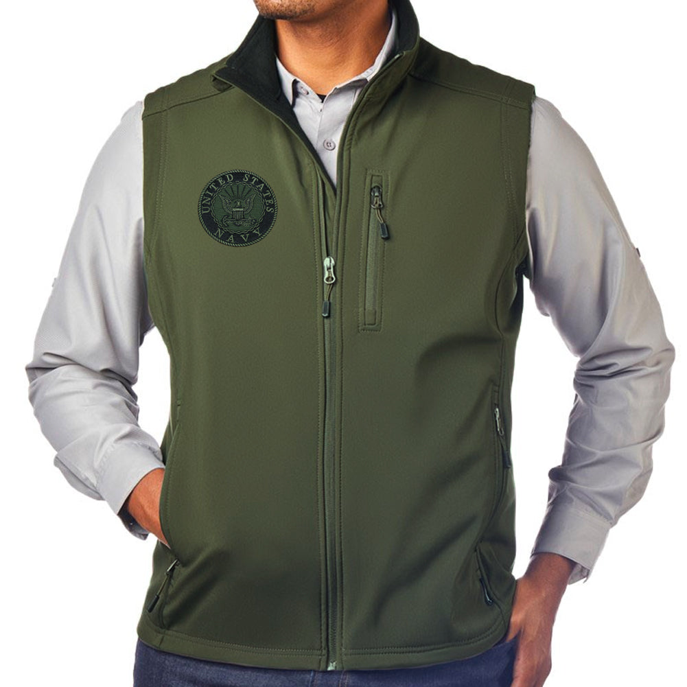 Navy Soft Shell Vest (OD Green)