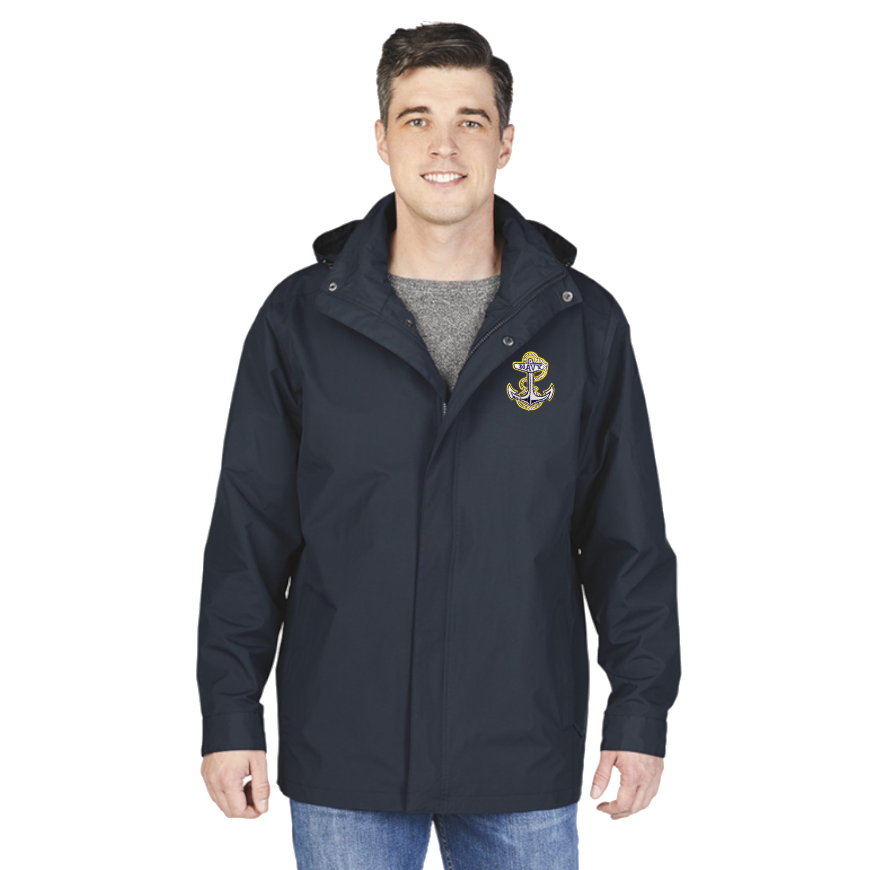 Navy Anchor Men's Logan Jacket (Navy)