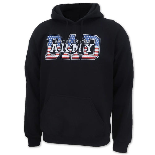 Army Dad American Flag Hood (Black)