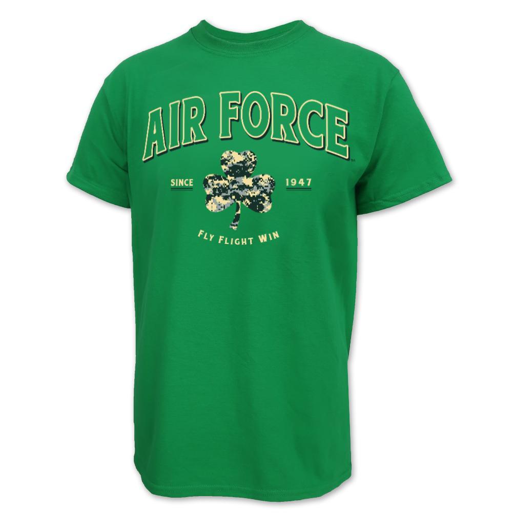 Air Force Digi Camo Shamrock T-Shirt (Green)