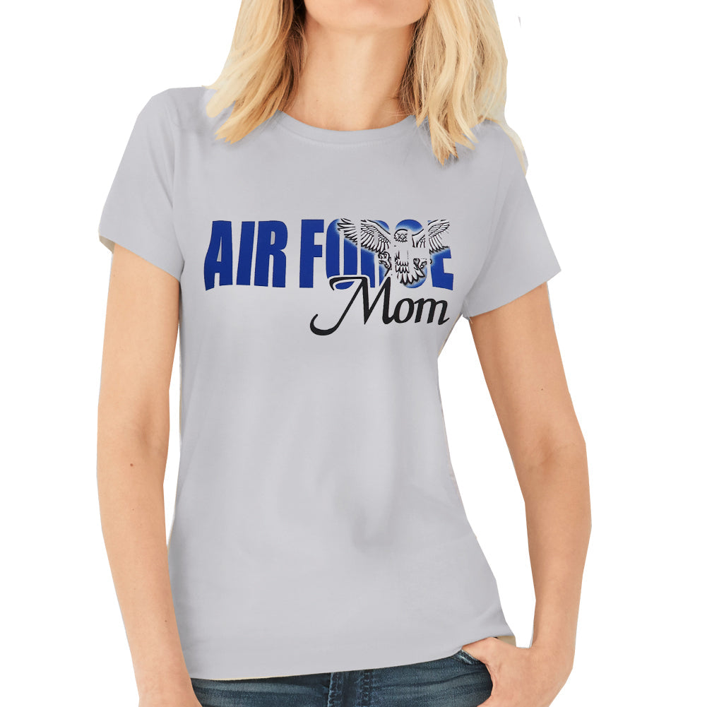 Air Force Ladies Eagle Mom T-Shirt (Silver)