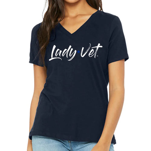 Air Force Lady Vet Full Chest Logo V-Neck T-Shirt