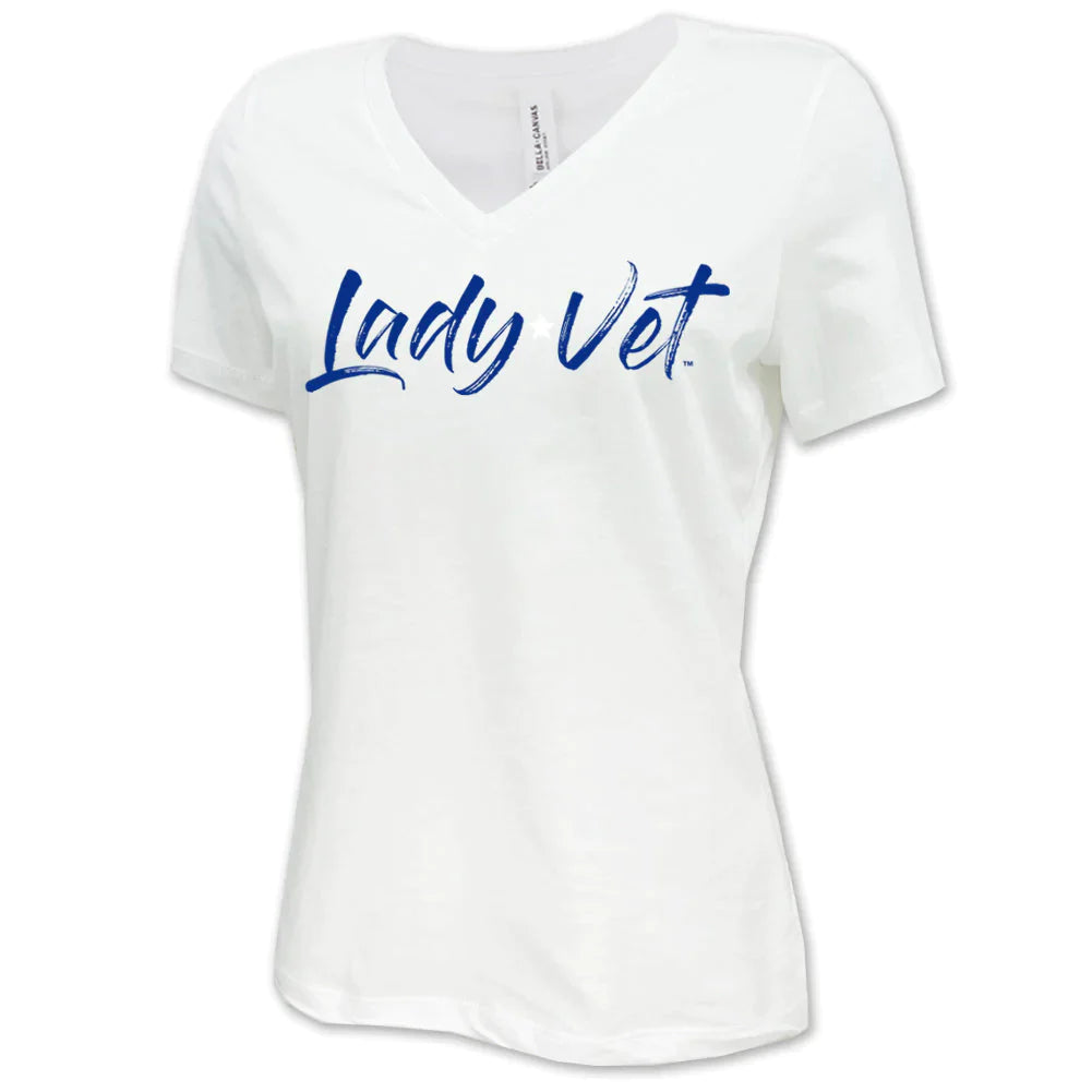 Air Force Lady Vet Full Chest Logo V-Neck T-Shirt