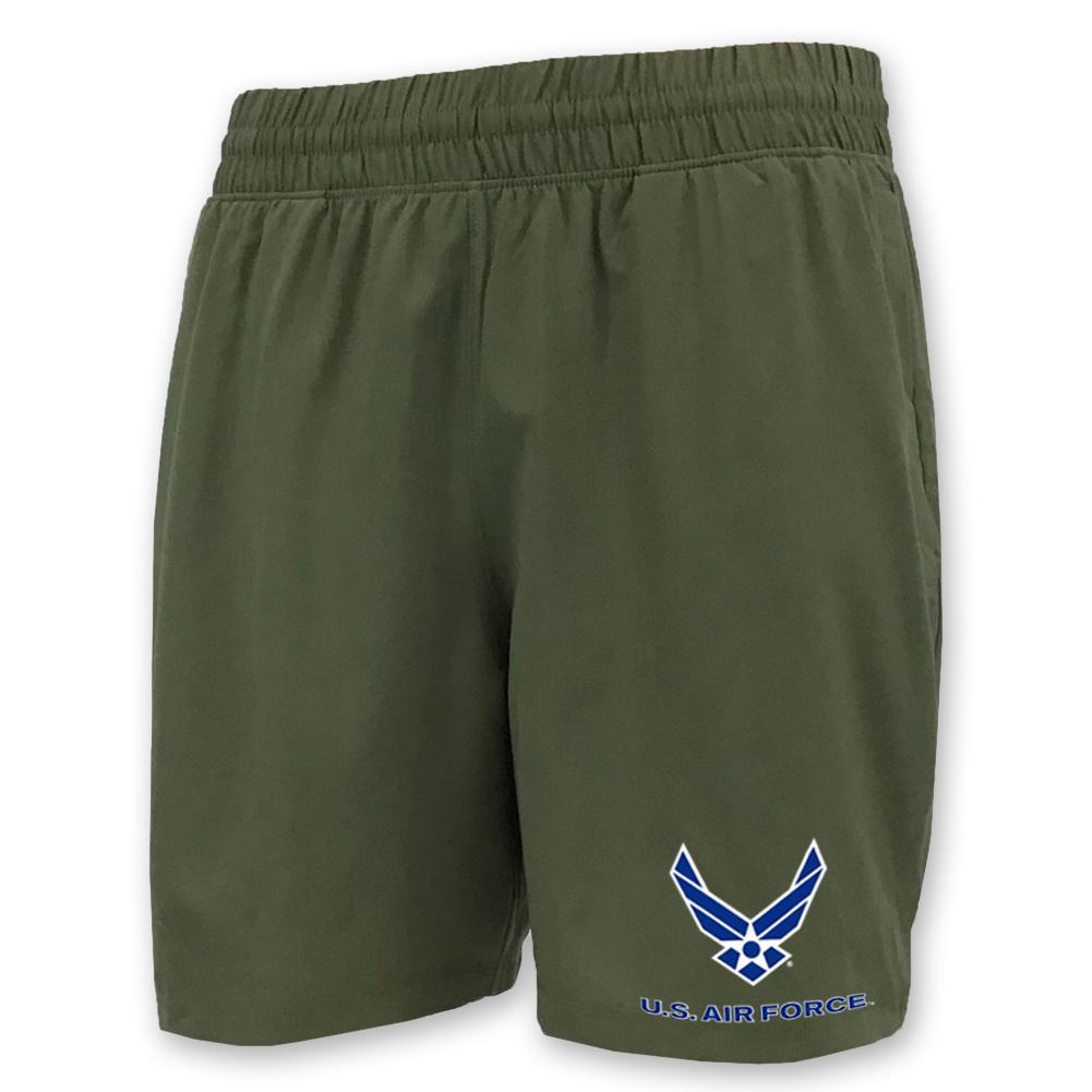 Air Force Under Armour Mens Tactical PT Shorts (OD Green)