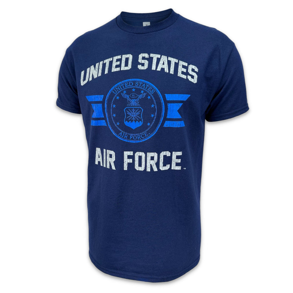 Air Force Vintage Basic Seal T-Shirt (Navy)