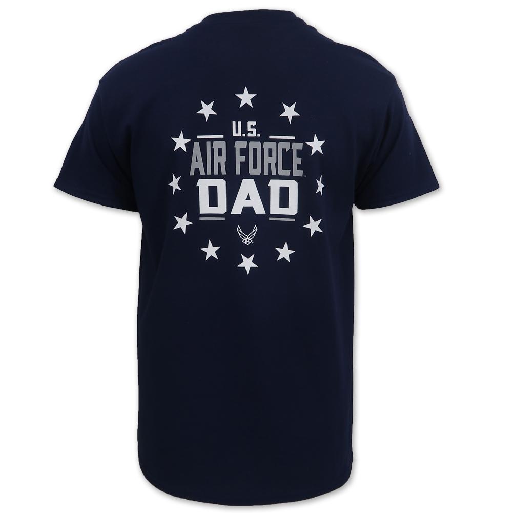 Air Force Wings Dad Stars T-Shirt (Navy)