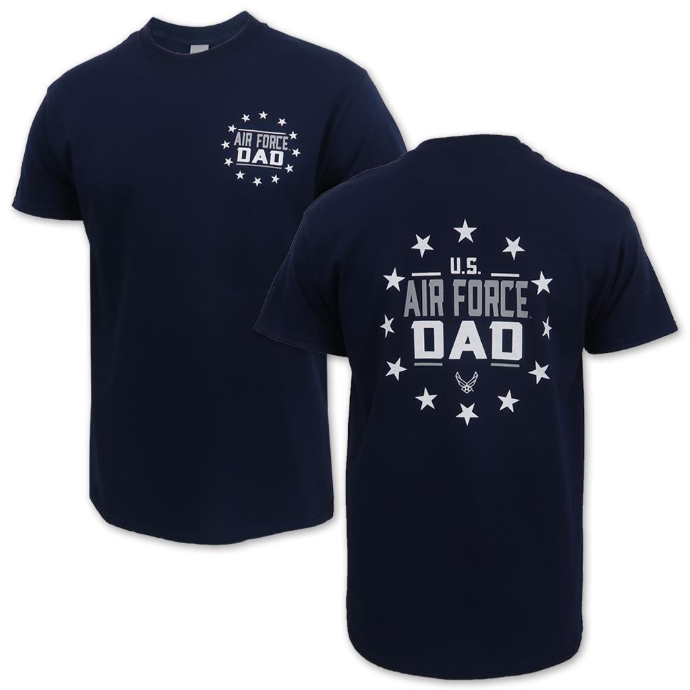 Air Force Wings Dad Stars T-Shirt (Navy)