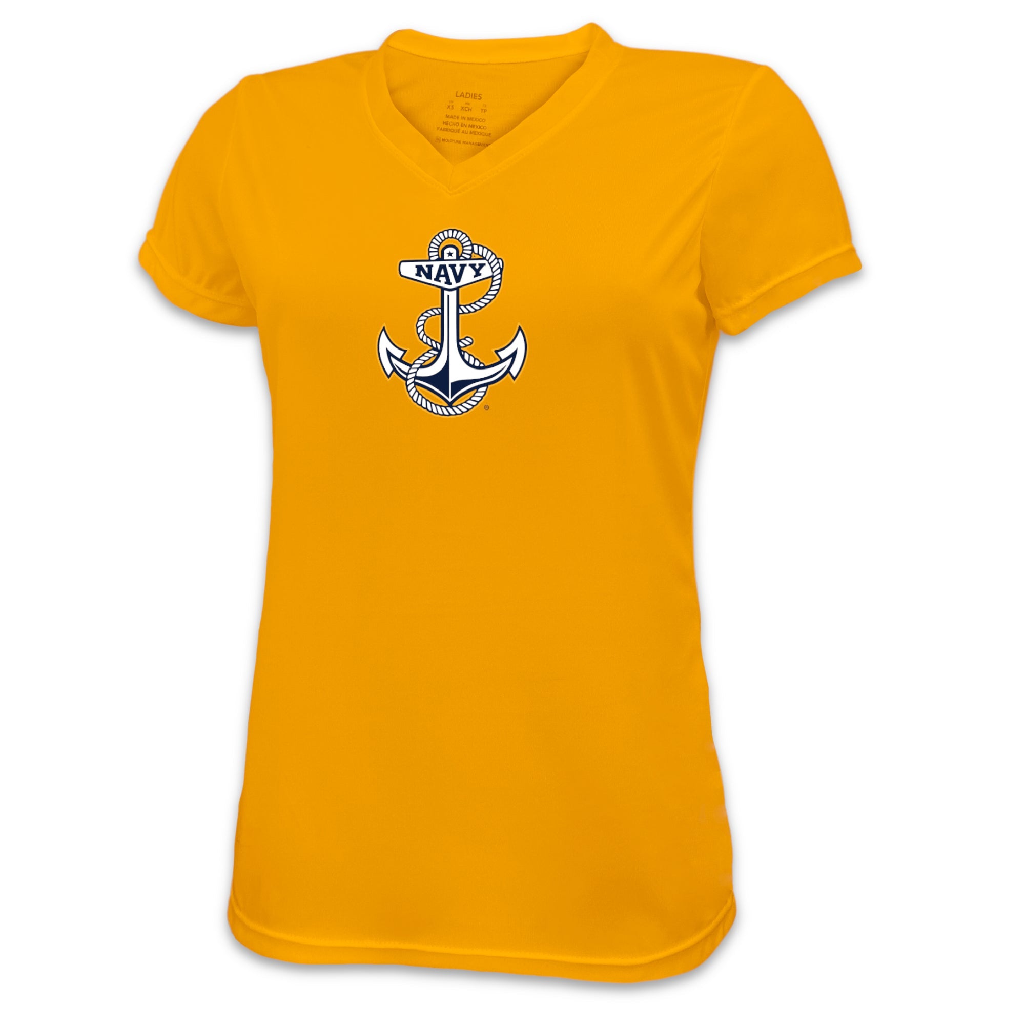 Navy Ladies Anchor Performance T-Shirt