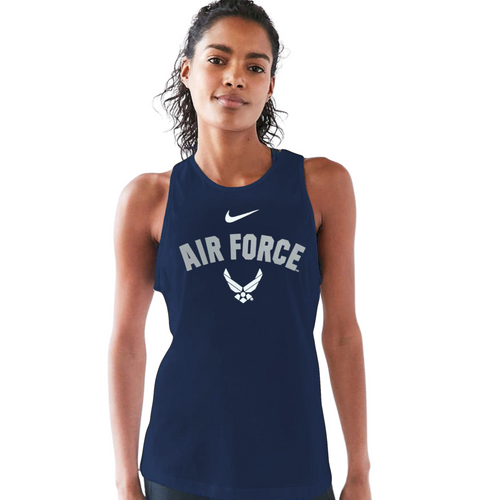 Air Force Nike Dri-Fit Cotton Tomboy Tank (Navy)