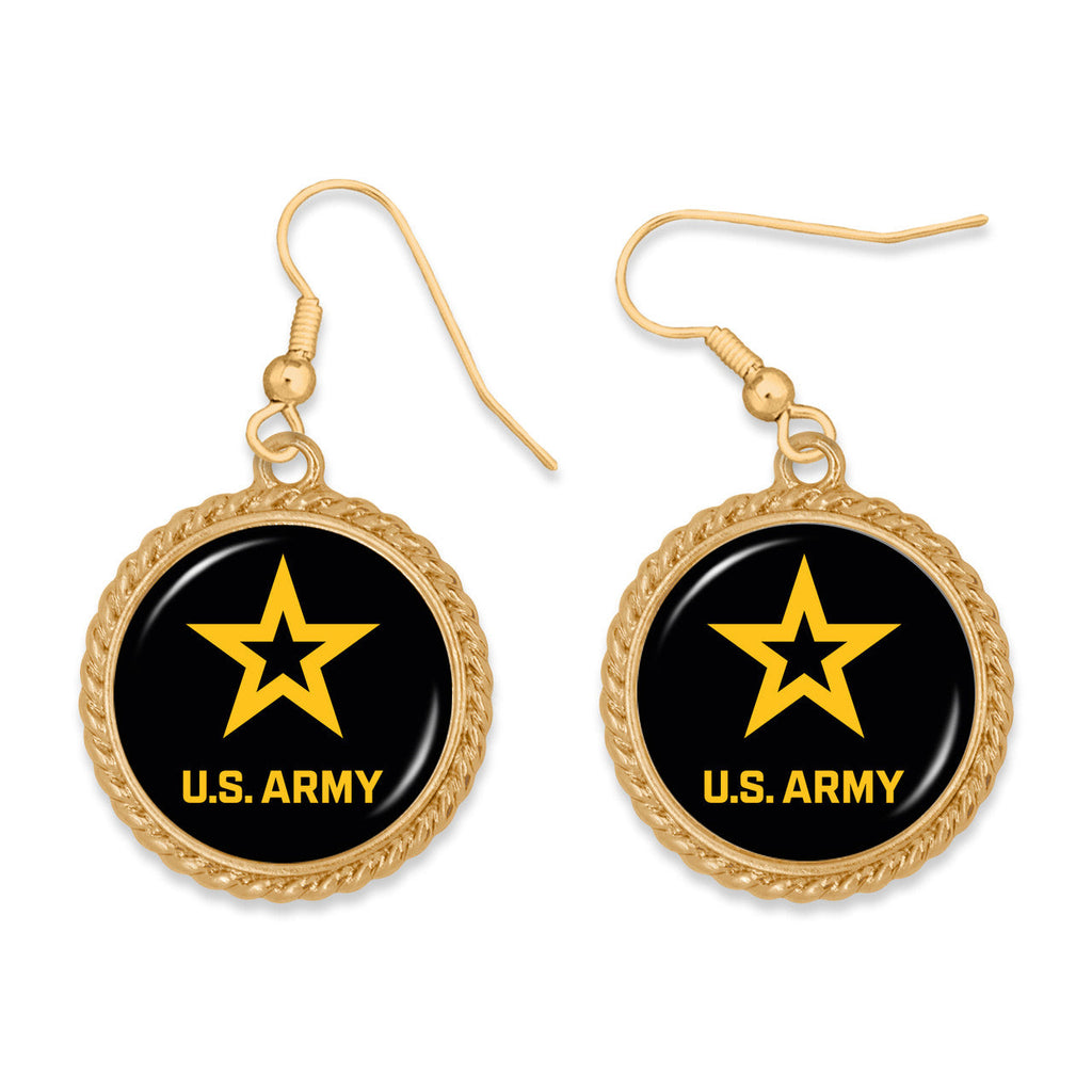 U.S. Army Star Sydney Earrings (Gold)