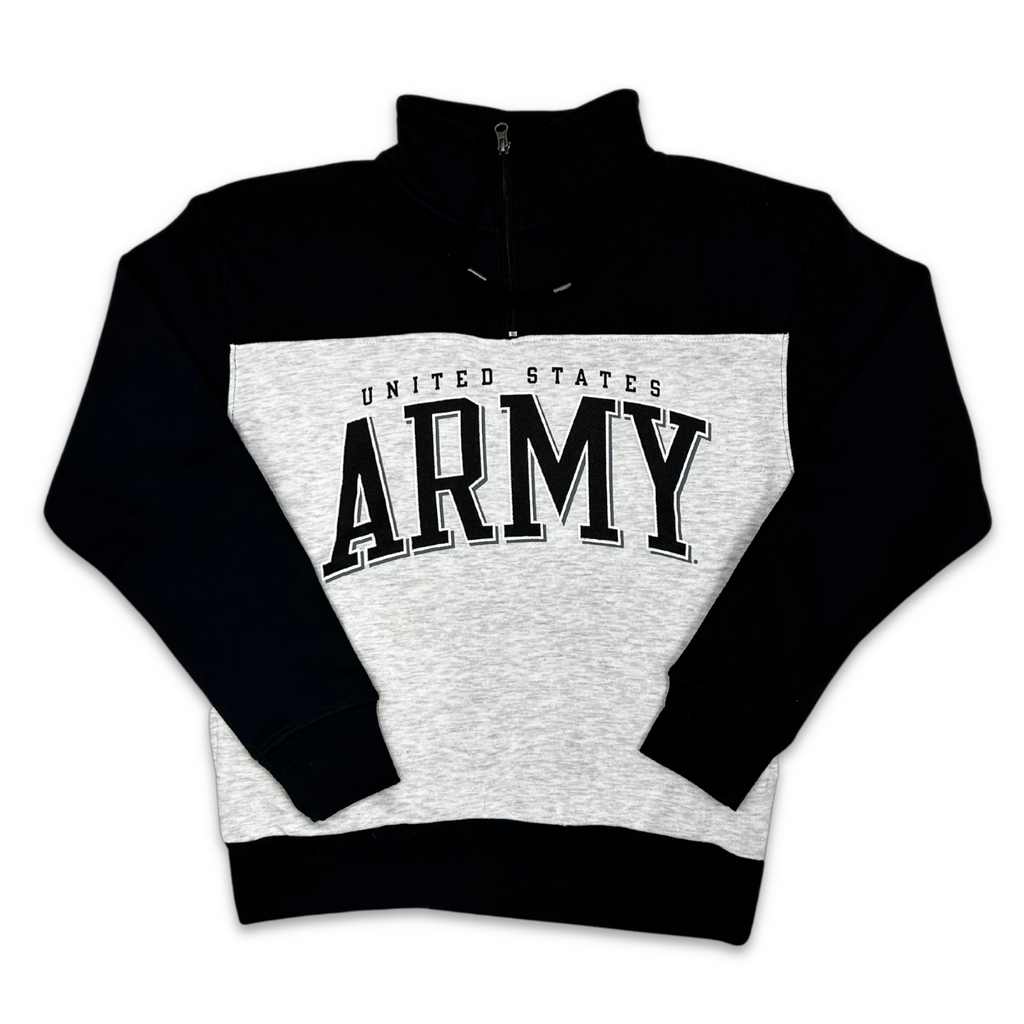 United States Army Big Cotton Retro 1/4 Zip (Black)