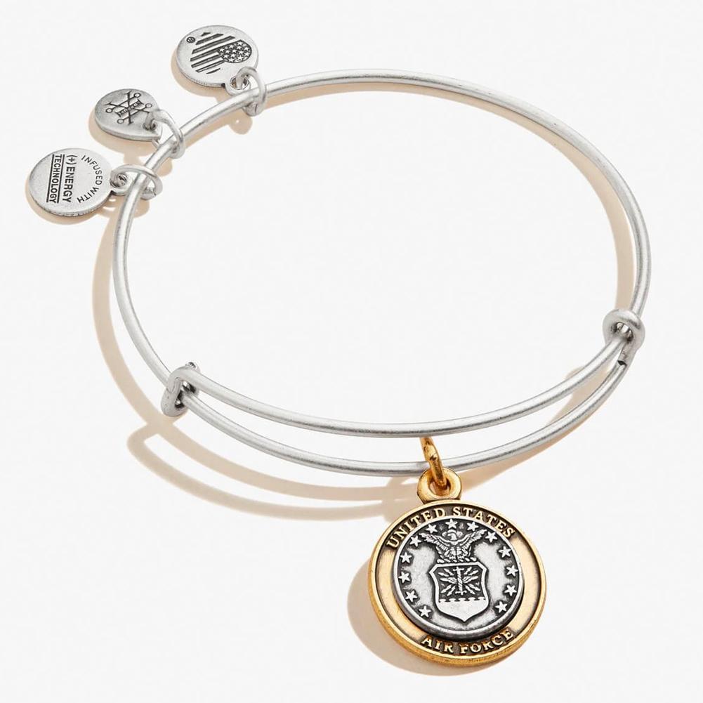 Alex and Ani Air Force Two Tone Bracelet