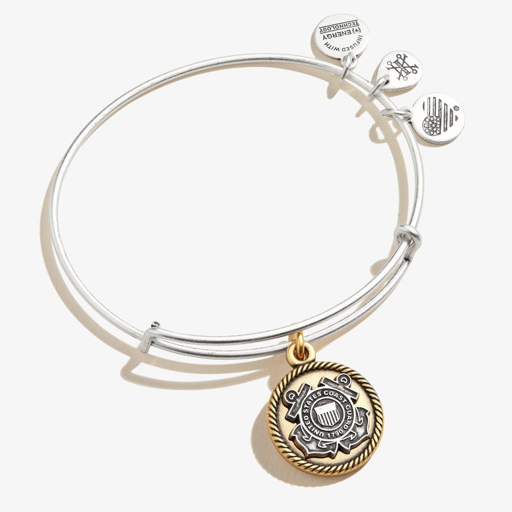 Alex and Ani Coast Guard Two Tone Bracelet