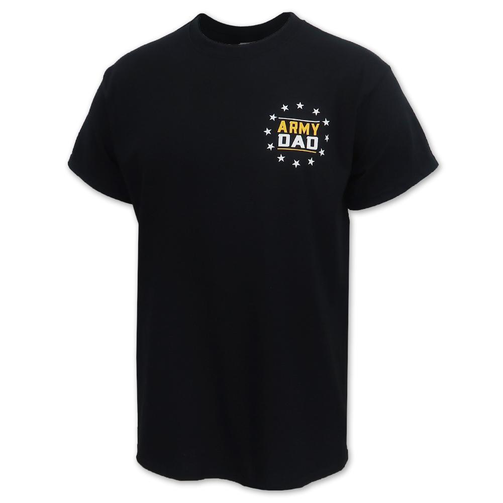 Army Star Dad Stars T-Shirt (Black)