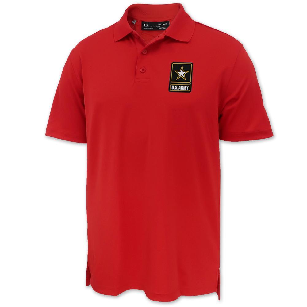 Army Under Armour Tac Performance Polo (Red)