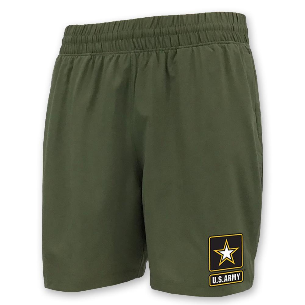 Army Under Armour Mens Tactical PT Shorts (OD Green)