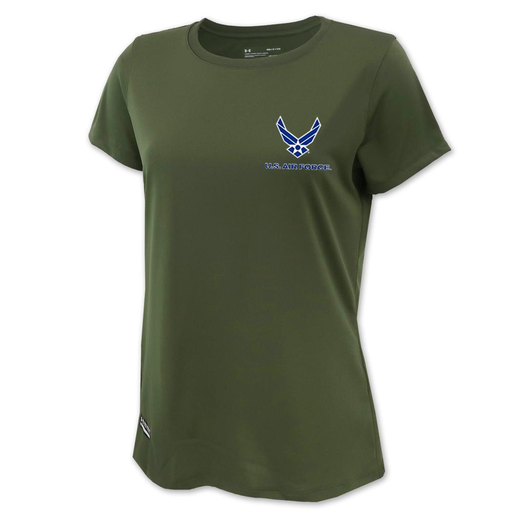 Air Force Under Armour Ladies Tactical Tech T-Shirt (OD Green)