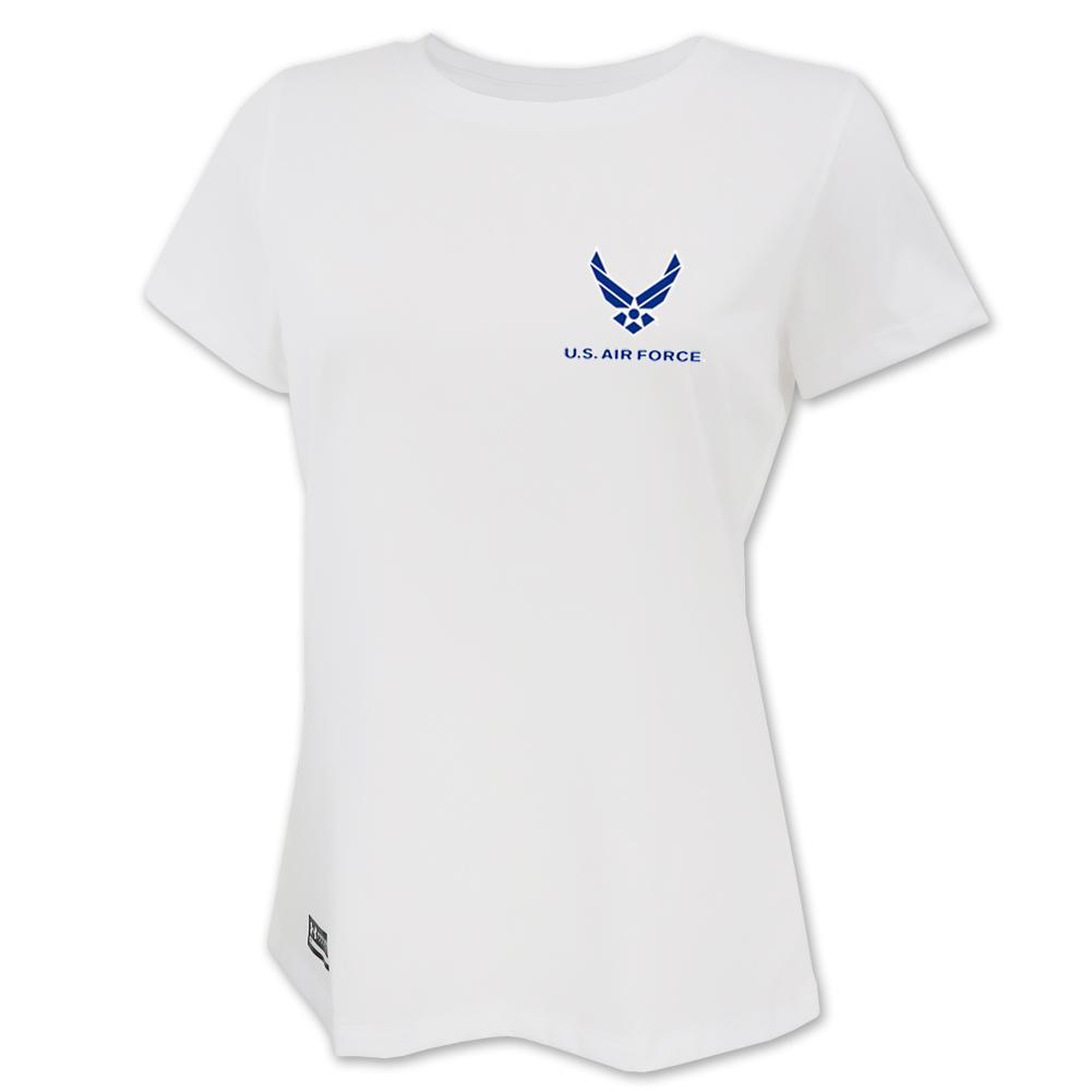 Air Force Under Armour Ladies Tactical Tech T-Shirt (White)