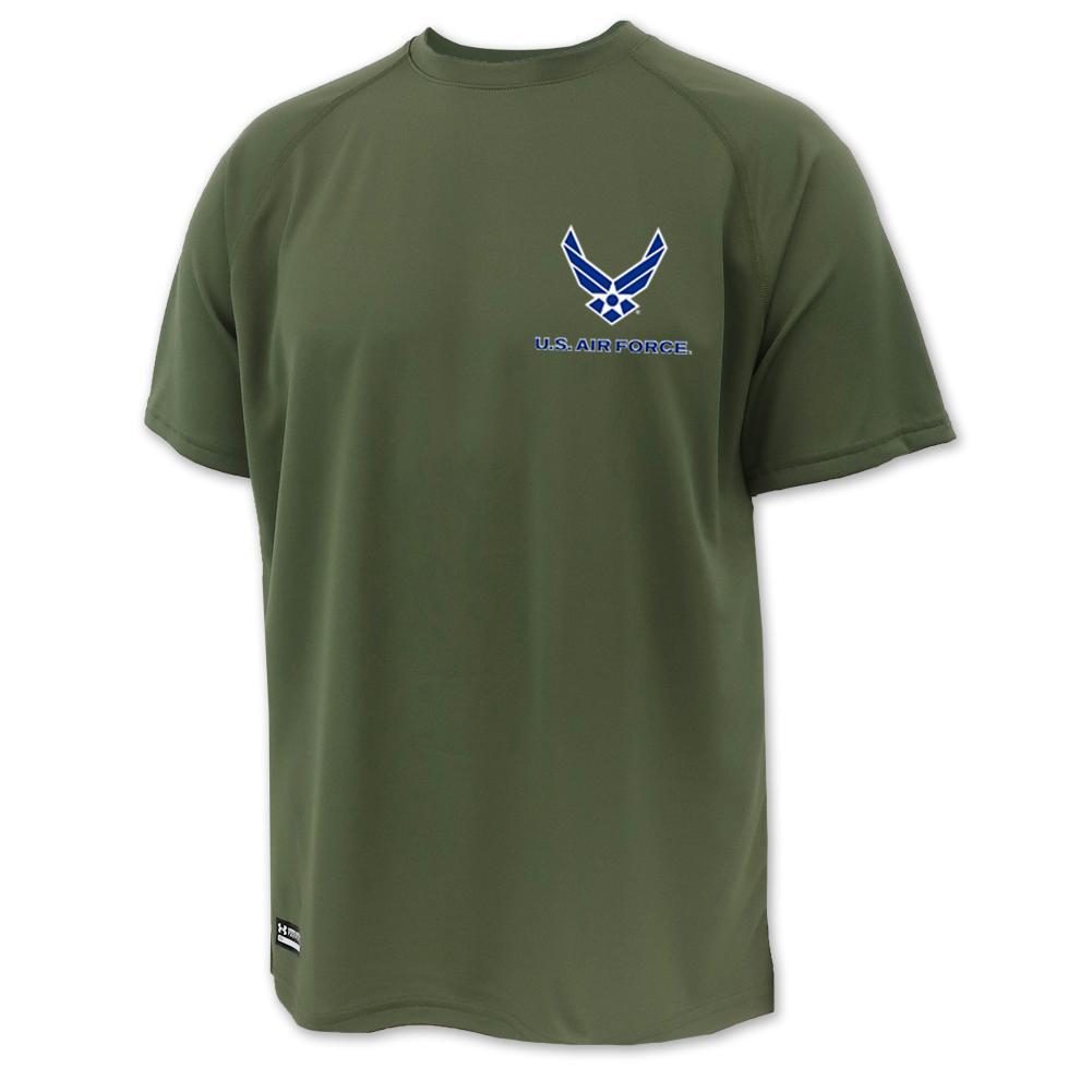 Air Force Under Armour Mens Tactical Tech T-Shirt (OD Green)