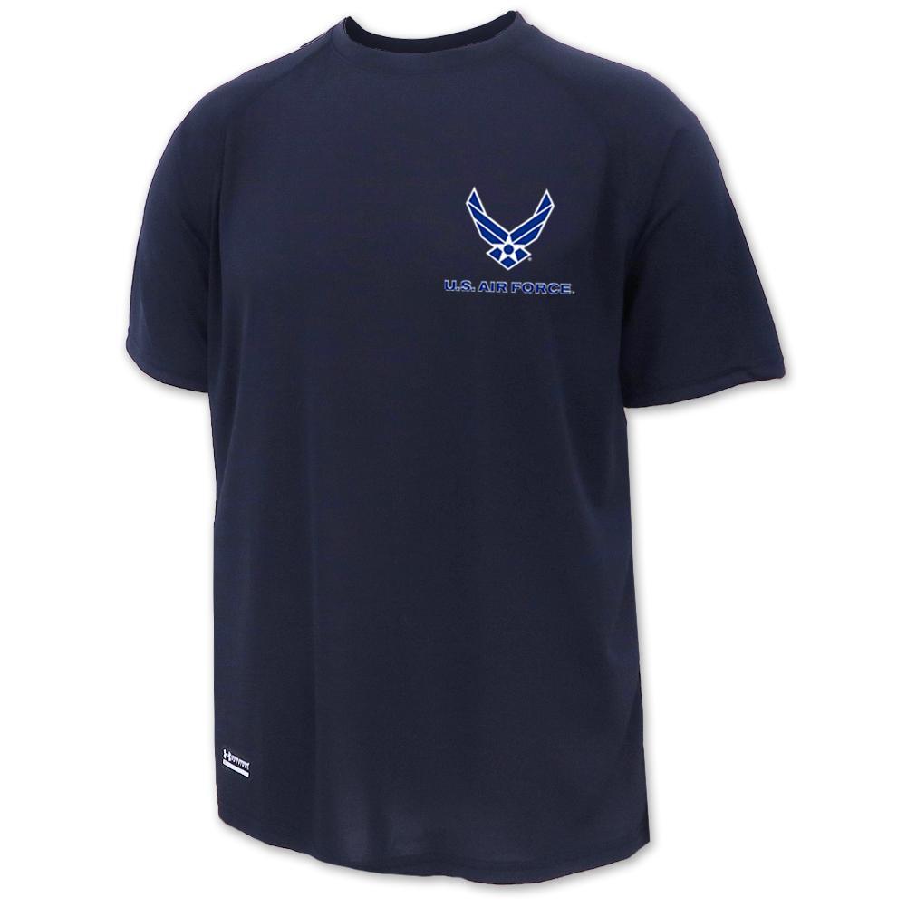 Air Force Under Armour Mens Tactical Tech T-Shirt (Navy)