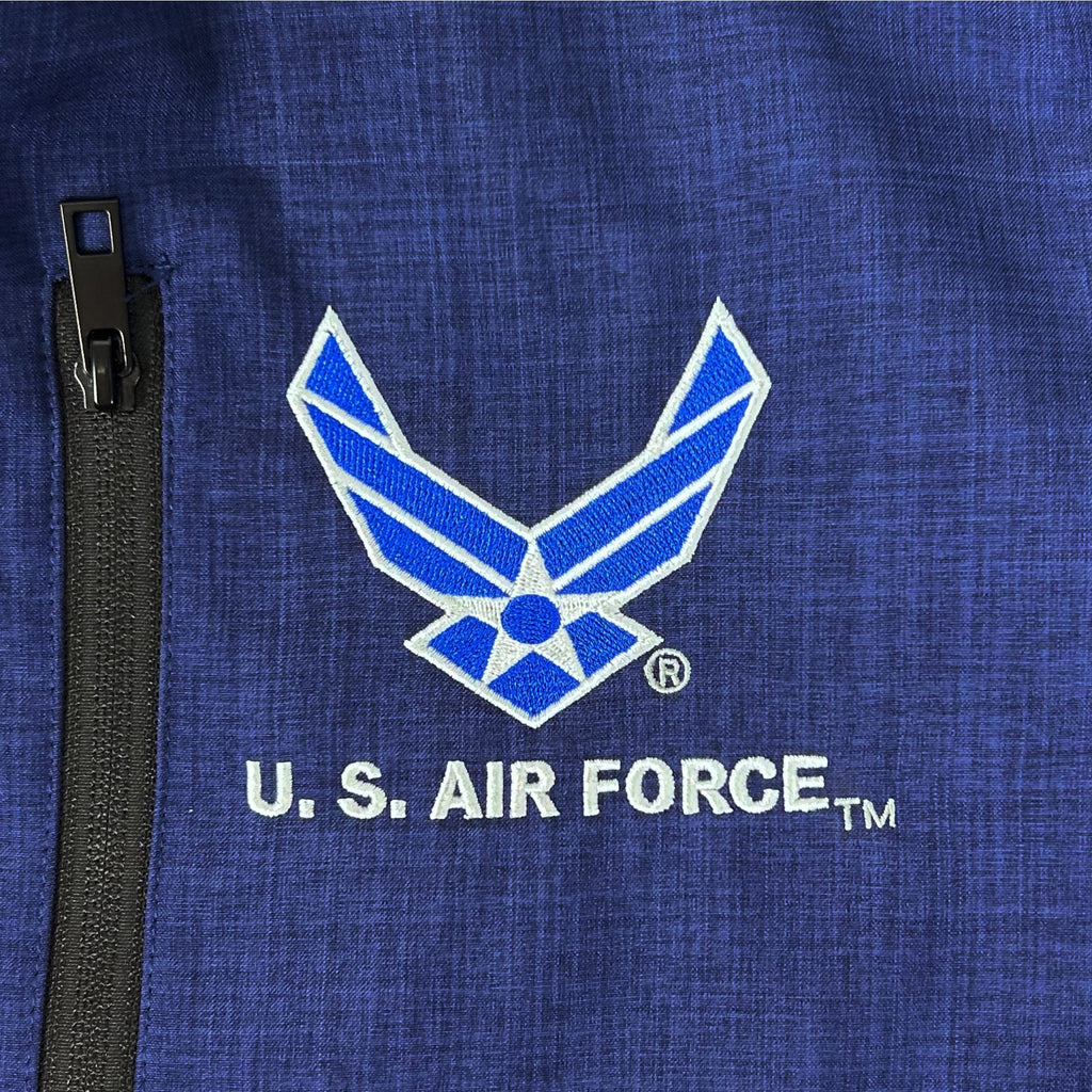 Air Force Wings Adult Softshell Jacket (Navy)