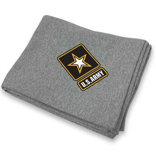 Army Star DryBlend Fleece Stadium Blanket (Grey)