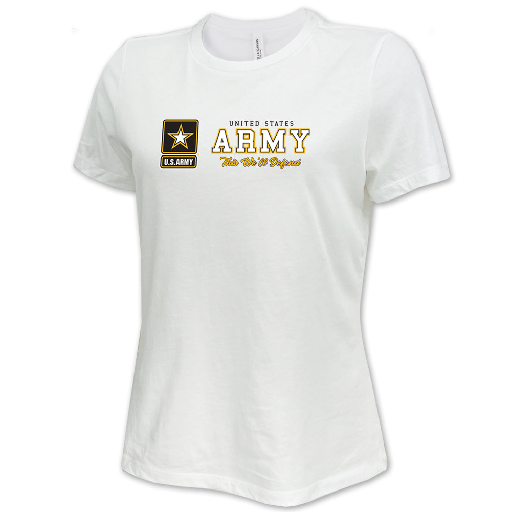 Army Ladies This We'll Defend T-Shirt