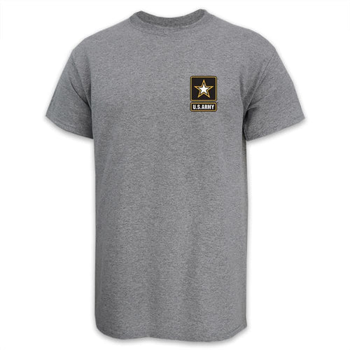 Army Star Logo USA Made T-Shirt (Grey)