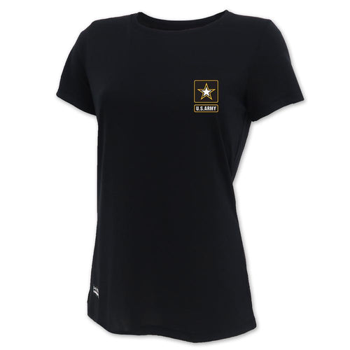 Army Under Armour Ladies Tactical Tech T-Shirt (Black)