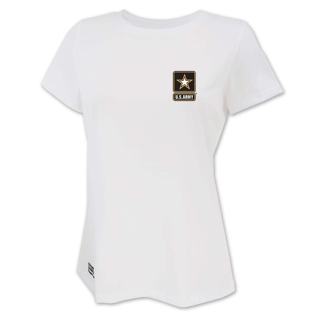 Army Under Armour Ladies Tactical Tech T-Shirt (White)