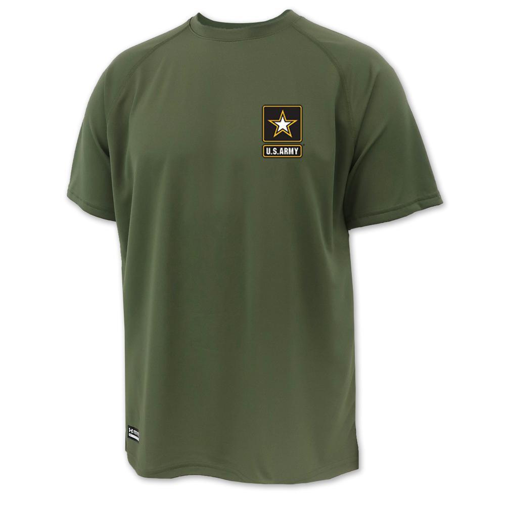 Army Under Armour Mens Tactical Tech T-Shirt (OD Green)