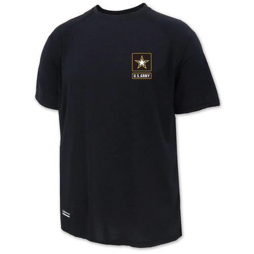 Army Under Armour Mens Tactical Tech T-Shirt (Black)