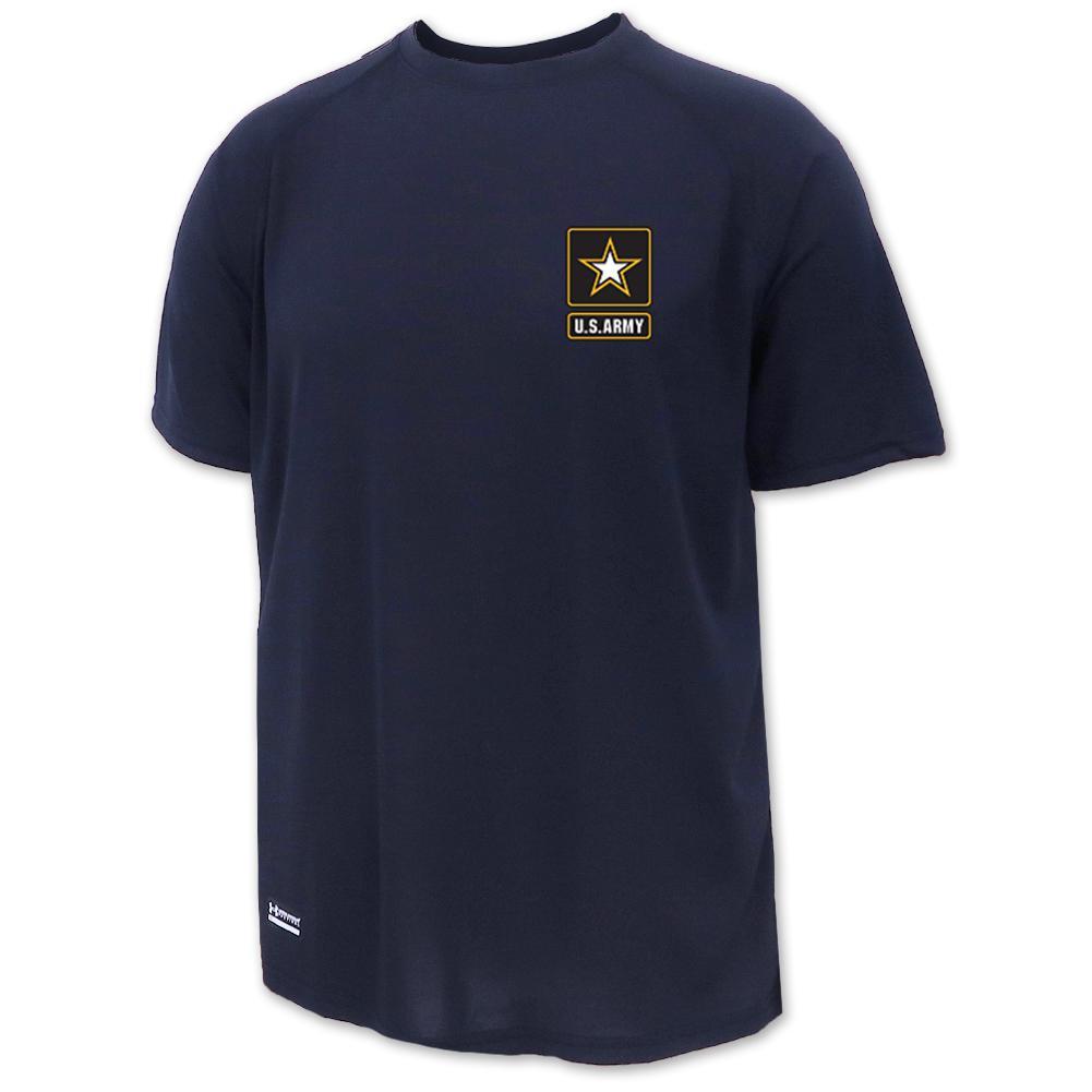 Army Under Armour Mens Tactical Tech T-Shirt (Navy)