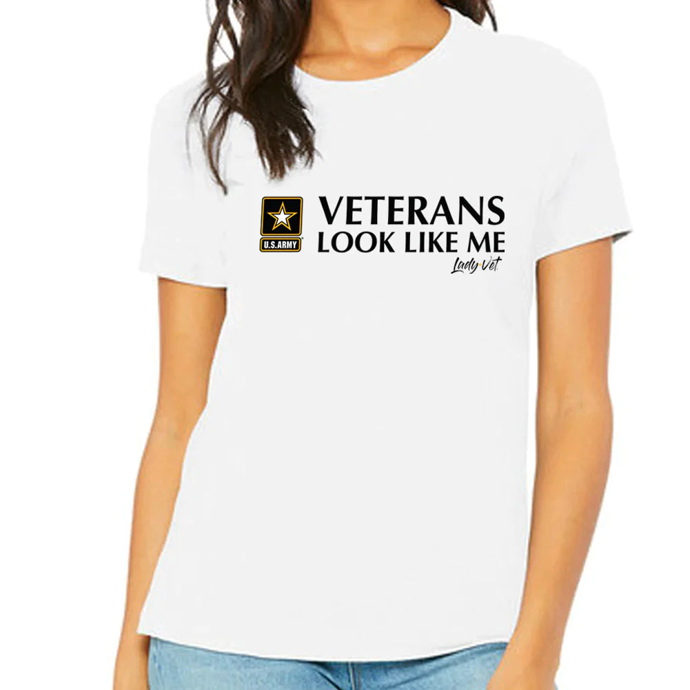 Army Vet Looks Like Me Ladies T-Shirt