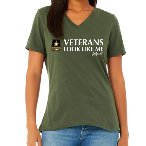 Army Vet Looks Like Me V-Neck T-Shirt