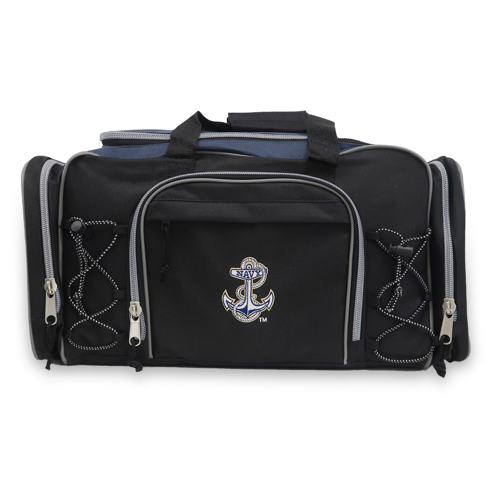 Navy Anchor Action Duffel Bag (Navy/Black)