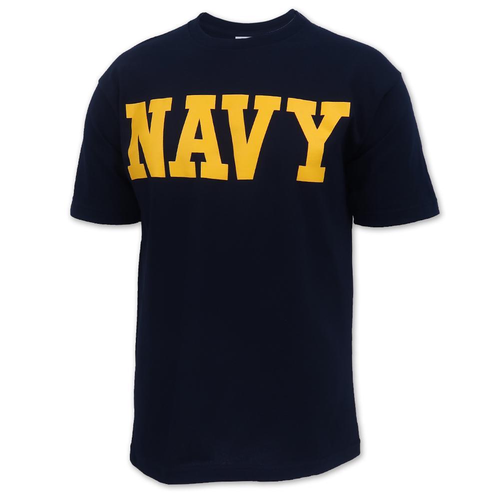 Navy Logo Core USA Made T-Shirt (Navy)