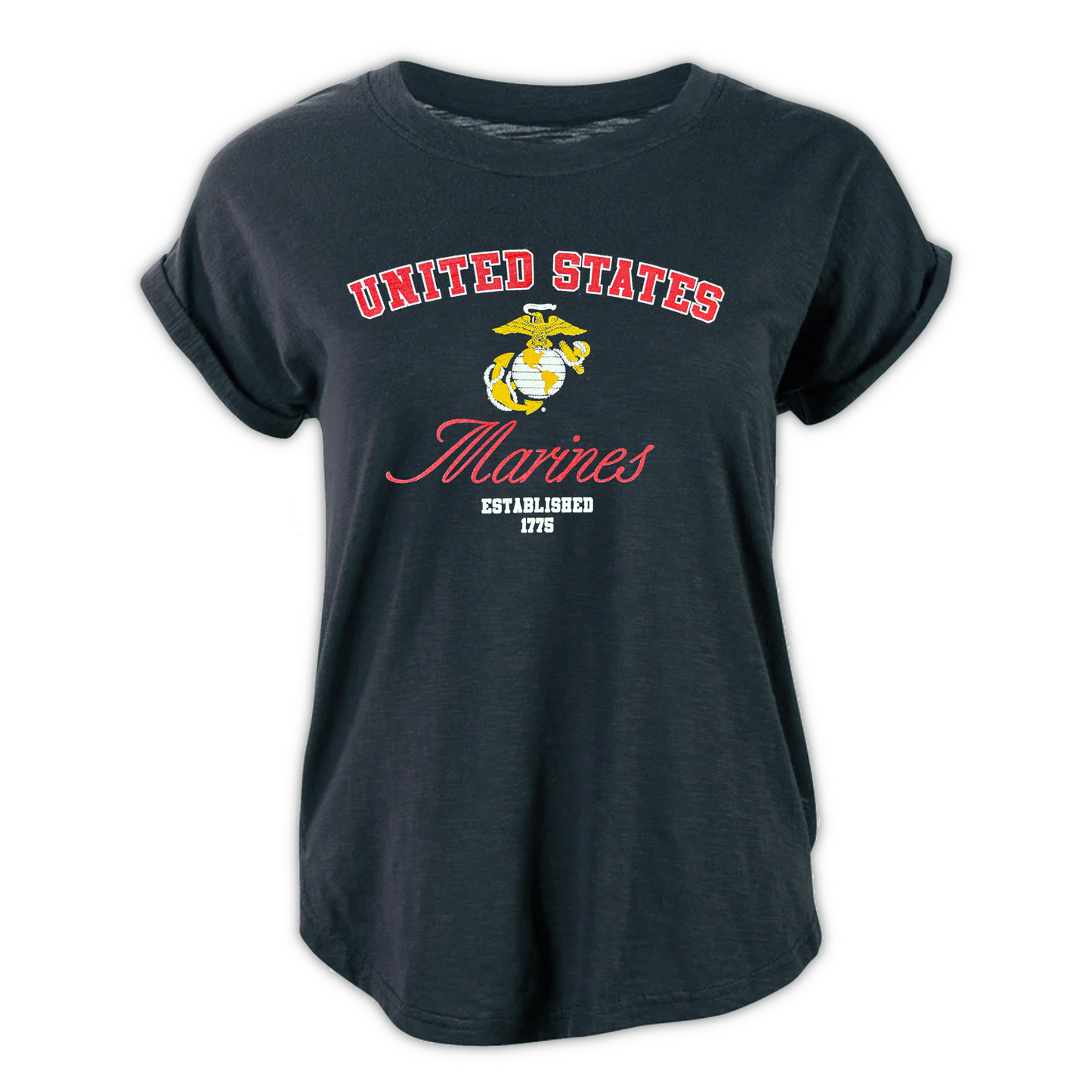 Marines Ladies Sweet Tee (Black)