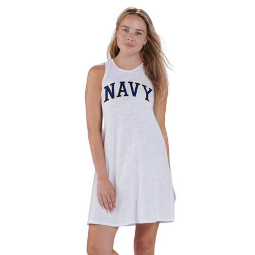 Navy Ladies Coastal Cover Up (White)