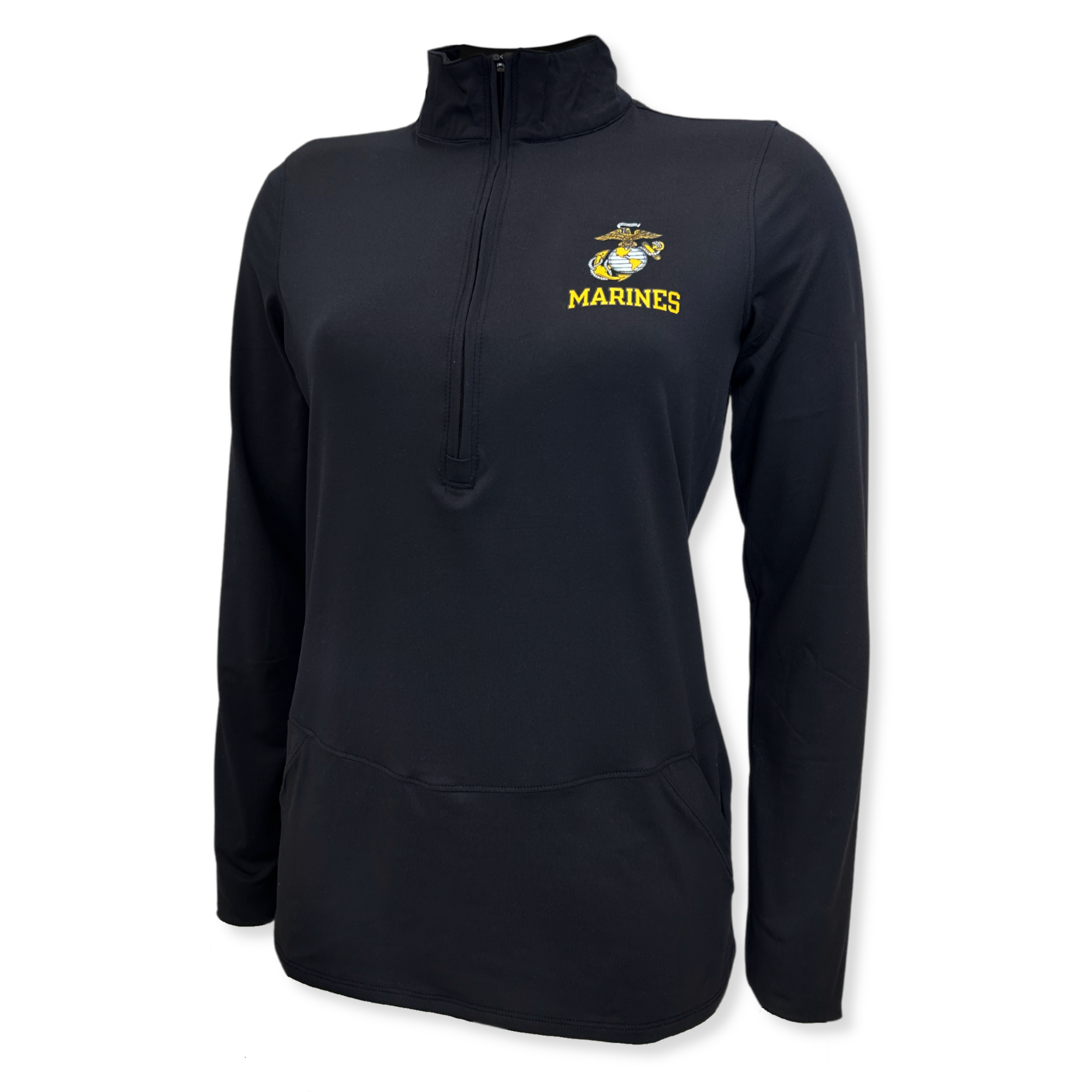 Marines Ladies Flex Quarter Zip (Black)