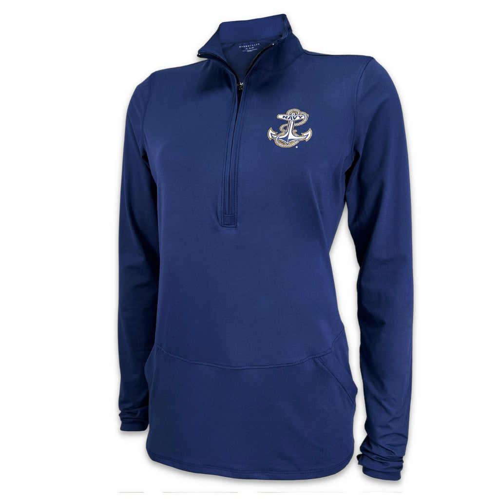 Navy Ladies Flex Quarter Zip (Navy)