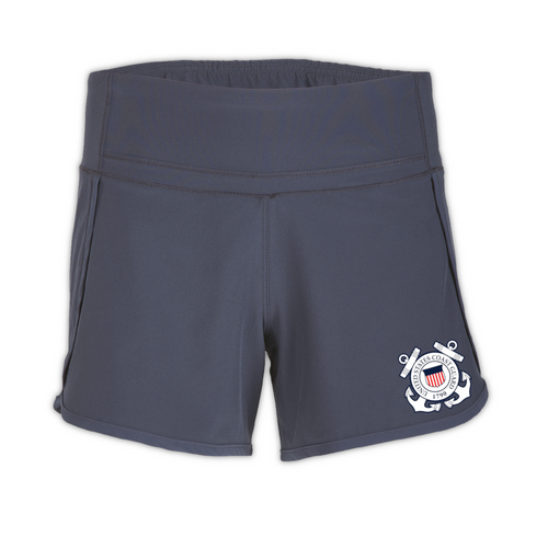 Coast Guard Ladies Stretch Woven Lined Short (Castlerock)