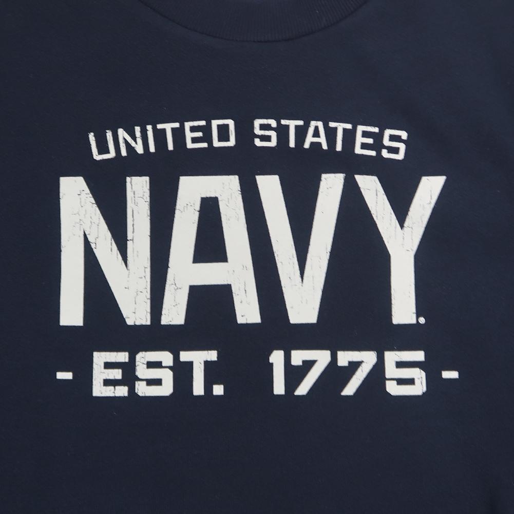 Navy Champion Ladies Distressed Crewneck (Navy)